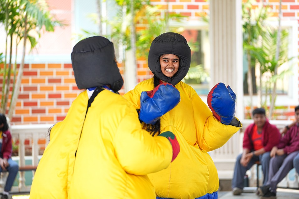 Sumo wrestling fun activity at Sahas Ramoji Adventure Park Hyderabad